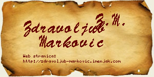 Zdravoljub Marković vizit kartica